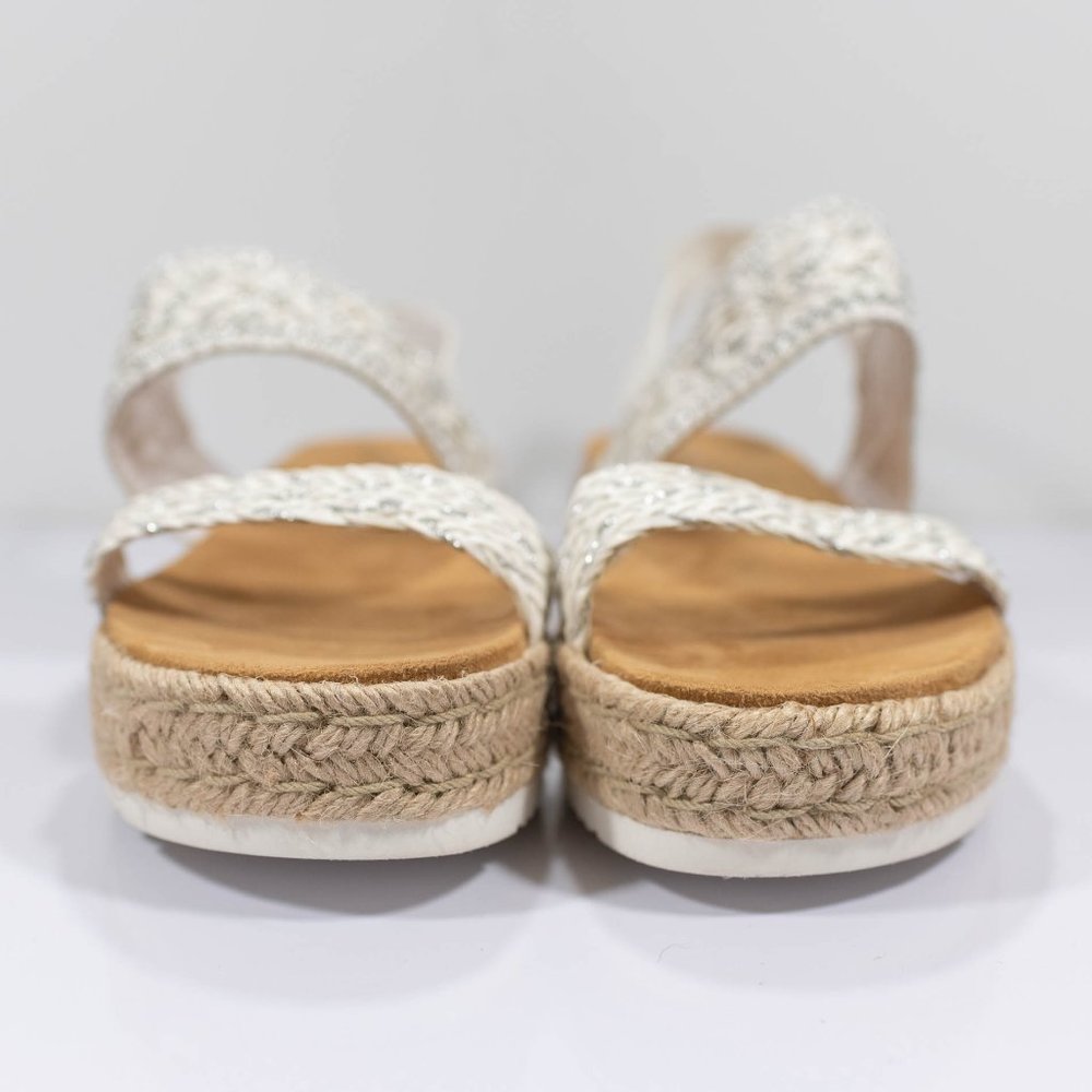 Sun + Stone Karli Sling Back Wedge Flatform Sandal - Picture 3 of 13